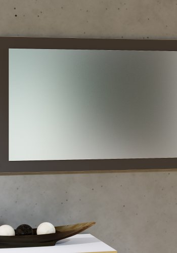 VCM NORDIC Salia vgspejl, rektangulr - spejlglas og antracitgr/natur tr (45x80)
