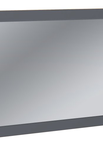 VCM NORDIC Salia vgspejl, rektangulr - spejlglas og antracitgr/natur tr (45x80)