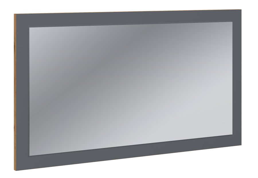 VCM NORDIC Salia vgspejl, rektangulr - spejlglas og antracitgr/natur tr (45x80)
