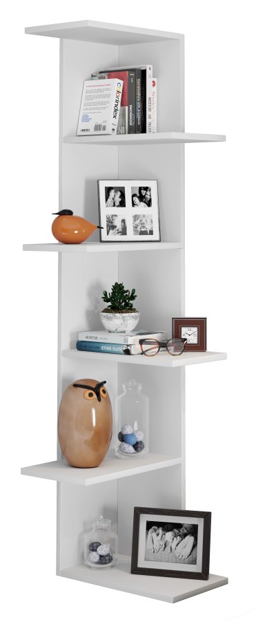 VCM NORDIC Balos XL hjrne vghylde - hvid tr