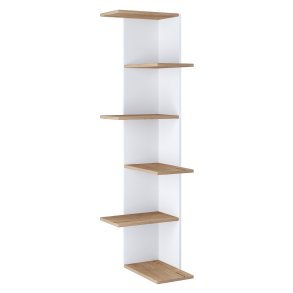 VCM NORDIC Balos XL hjrne vghylde - hvid/natur tr