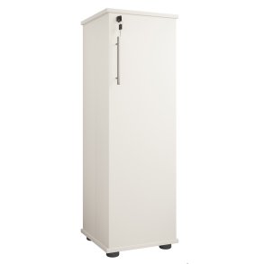 VCM NORDIC Engalo L reol til cd'ere og dvd'er, m. ls, 1 lge og 10 hylder - hvid tr