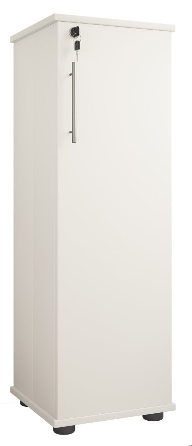 VCM NORDIC Engalo L reol til cd'ere og dvd'er, m. ls, 1 lge og 10 hylder - hvid tr