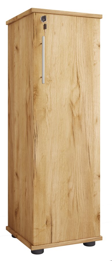 VCM NORDIC Engalo L reol til cd'ere og dvd'er, m. ls, 1 lge og 10 hylder - natur tr