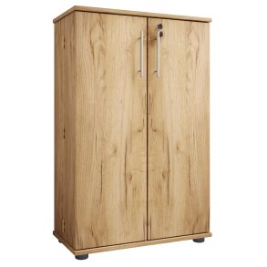 VCM NORDIC Engalo XL reol til cd'ere og dvd'er, m. ls, 2 lger og 20 hylder - natur tr