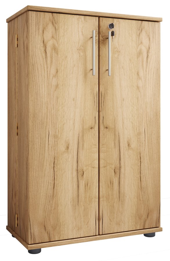 VCM NORDIC Engalo XL reol til cd'ere og dvd'er, m. ls, 2 lger og 20 hylder - natur tr