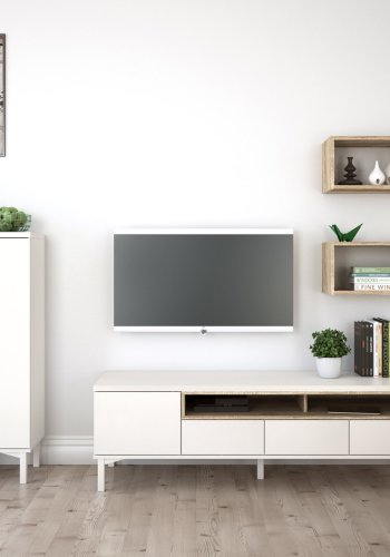 TVILUM Roomers Hngemodul - Eg/Naturfarvet komposittr, 1 rum, (26x44