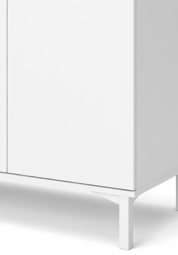 TVILUM Roomers sknk, m. 3 lger og 3 skuffer - egetrsfarvet/hvid folie og stl (175,7x48,25)