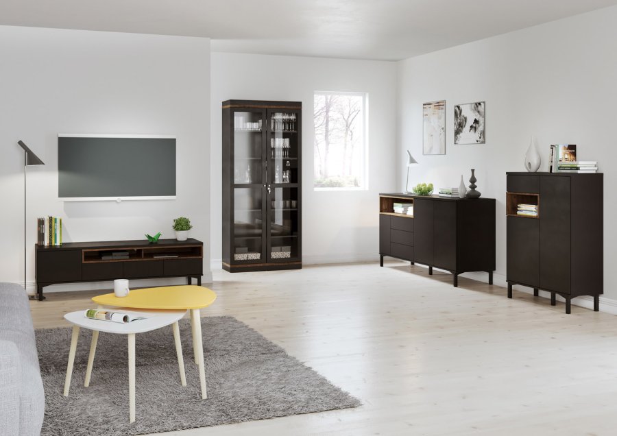 TVILUM Roomers sknk - Sort/Valnd