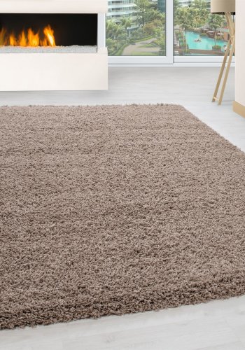 TEPPI Life gulvtppe, rektangulr - brun polypropylen (200-290)