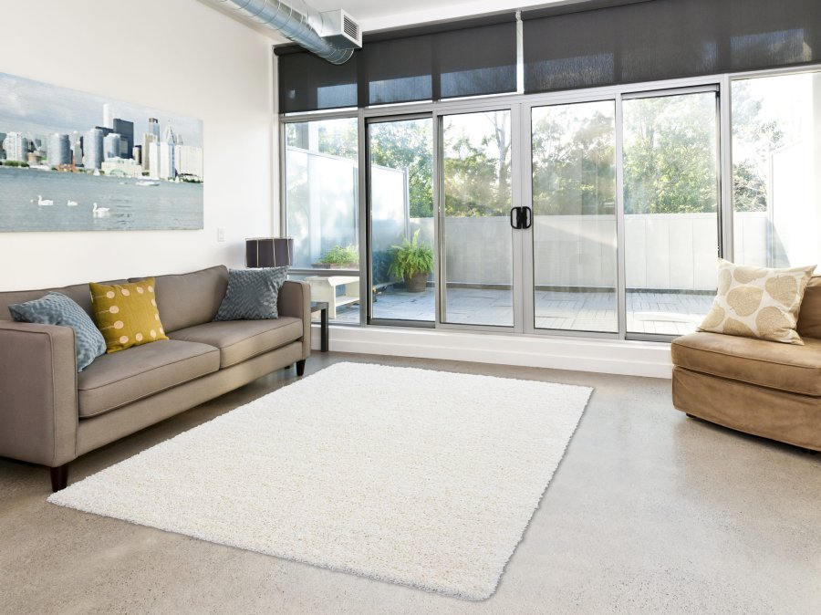 TEPPI Life gulvtppe, rektangulr - creme polypropylen (140x200)