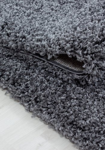 TEPPI Life gulvtppe, rektangulr - antracitgr polypropylen (140x200)