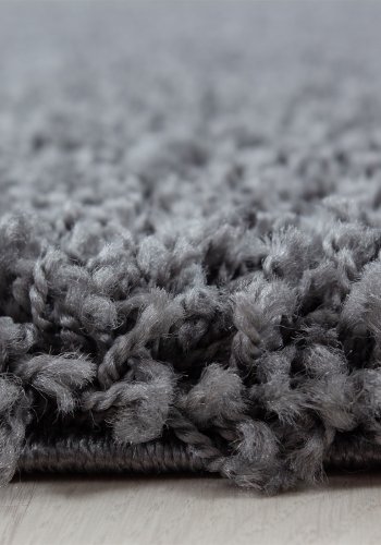 TEPPI Life gulvtppe, rektangulr - antracitgr polypropylen (140x200)