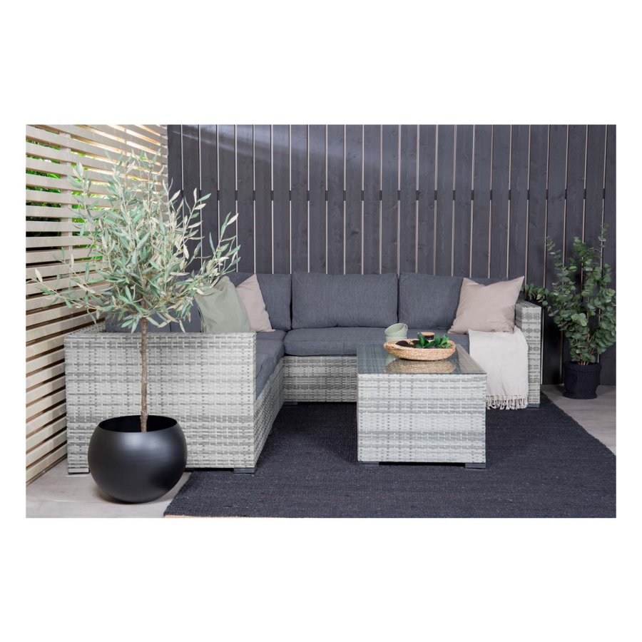 VENTURE DESIGN Amazon modul sofa havest 3+2+1 m. gr hynder - gr rattan og aluminium