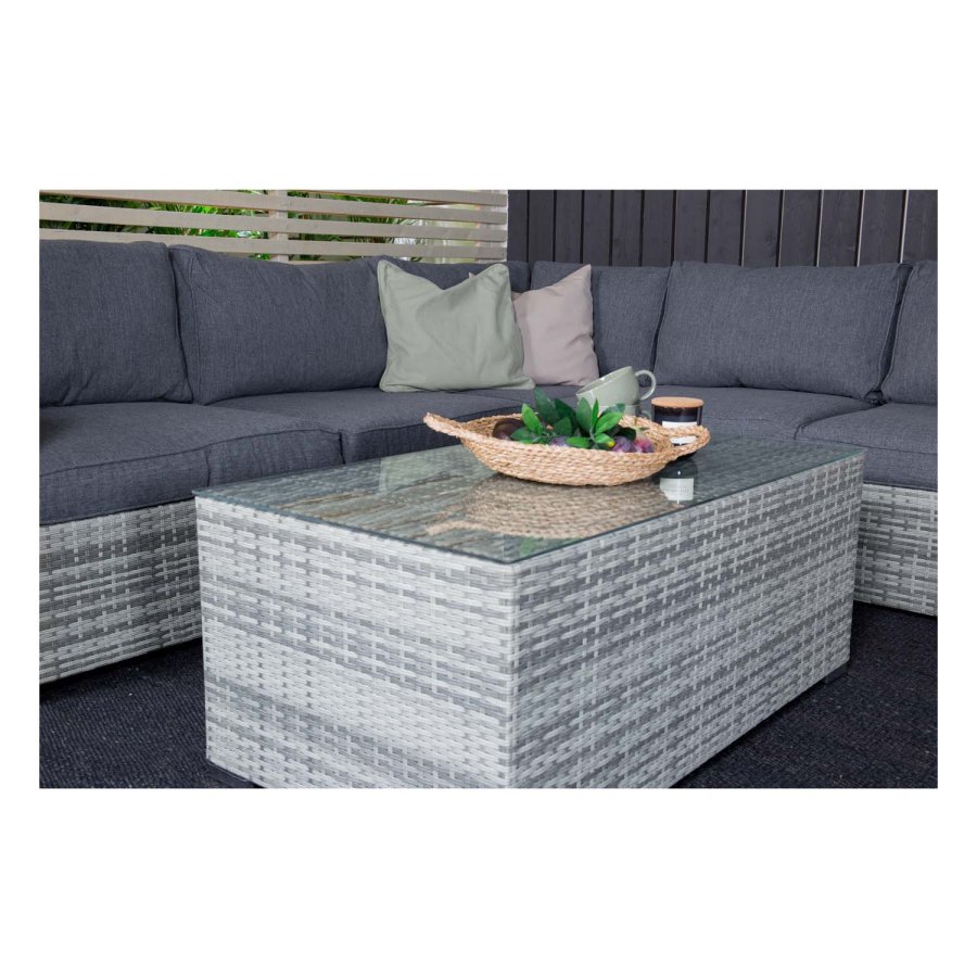VENTURE DESIGN Amazon modul sofa havest 3+2+1 m. gr hynder - gr rattan og aluminium