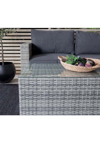 VENTURE DESIGN Amazon modul sofa havest 3+2+1 m. gr hynder - gr rattan og aluminium