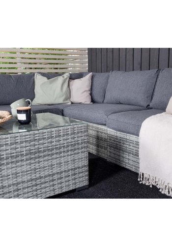 VENTURE DESIGN Amazon modul sofa havest 3+2+1 m. gr hynder - gr rattan og aluminium