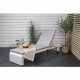 VENTURE DESIGN London liggestol - gr hynde og hvid polyrattan og aluminium