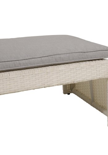 VENTURE DESIGN London liggestol - gr hynde og hvid polyrattan og aluminium