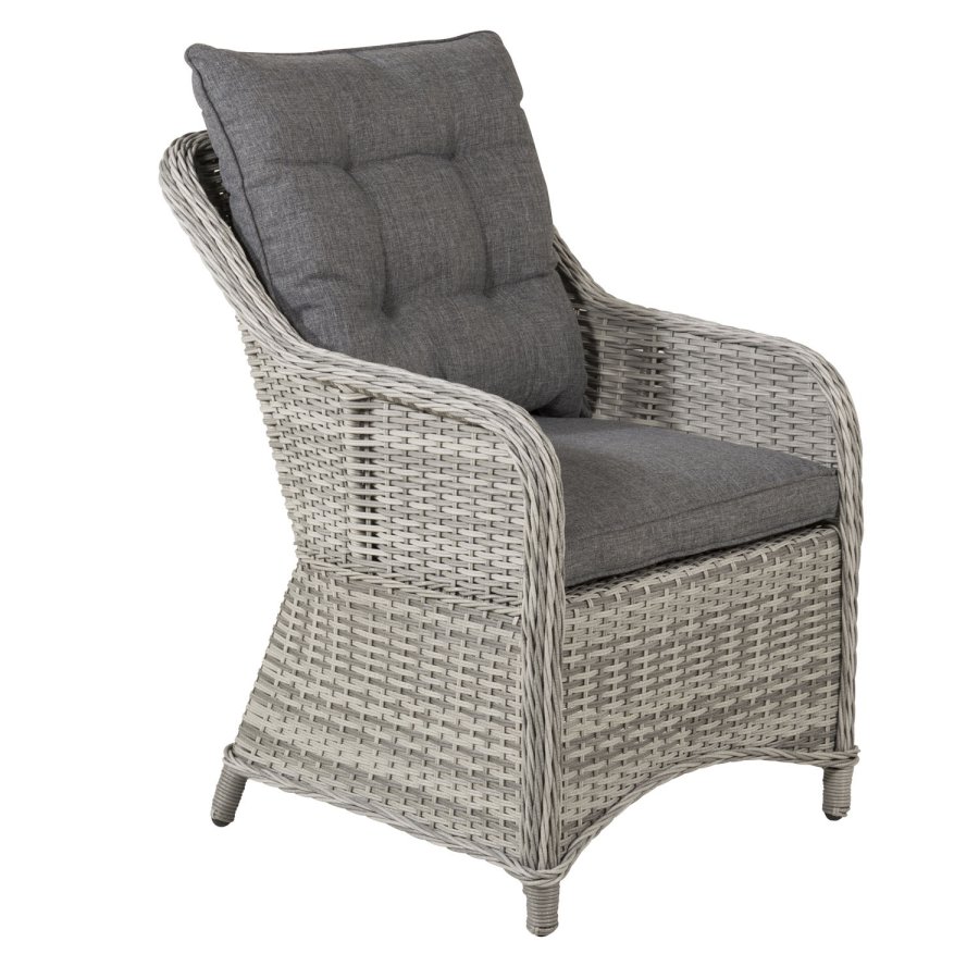 VENTURE DESIGN Vikelund - Armchair - Grey/grey cushion