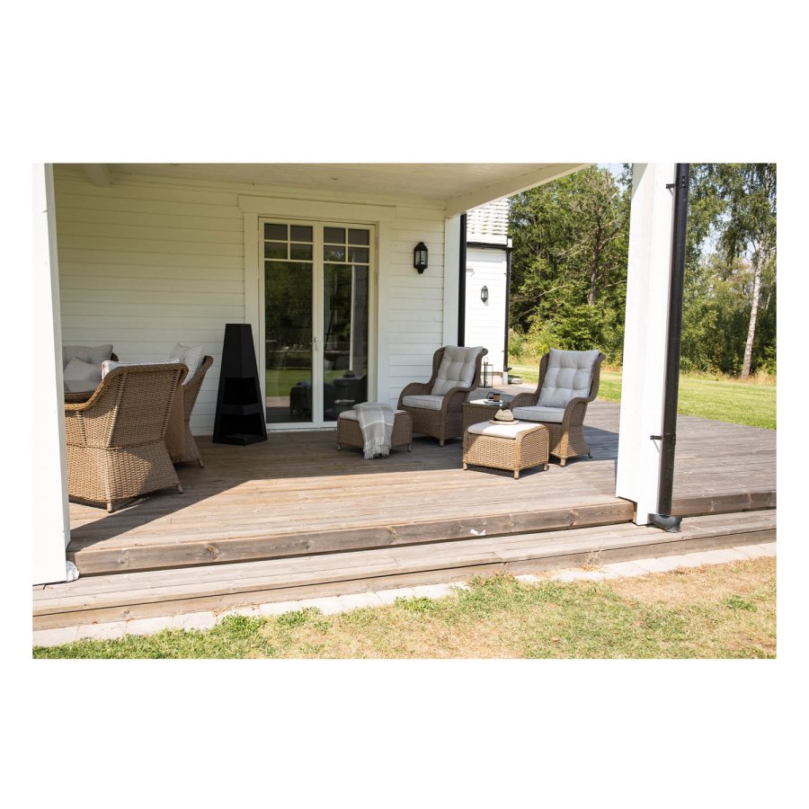 VENTURE DESIGN rund Bastian udendrs blkurv - sort stl 