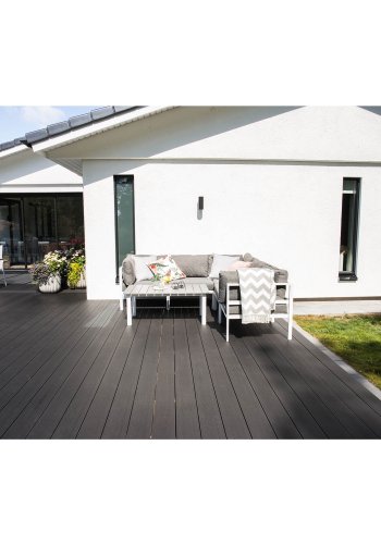 VENTURE DESIGN Parma rektangulr havebord - gr polywood hvid aluminium (110x60)