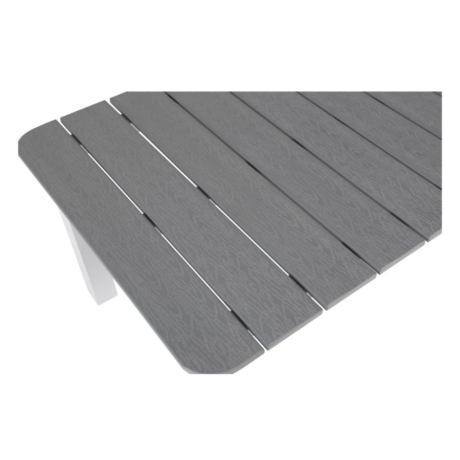 VENTURE DESIGN Parma rektangulr havebord - gr polywood hvid aluminium (110x60)