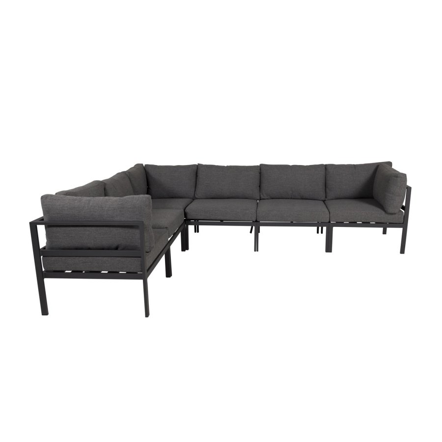 VENTURE DESIGN Copacabana Lyx modul havesofa - midterdel - m. gr hynde - sort aluminium 