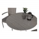 VENTURE DESIGN rund Parma udendrs cafébord - gr, hvid aluminium (90)