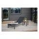 VENTURE DESIGN kvadratisk Mexico udendrs sidebord - natur teaktr og sort aluminium (40x40)