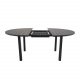 VENTURE DESIGN ovalt Marbella havebord m. udtrk - sort aluminium (120)