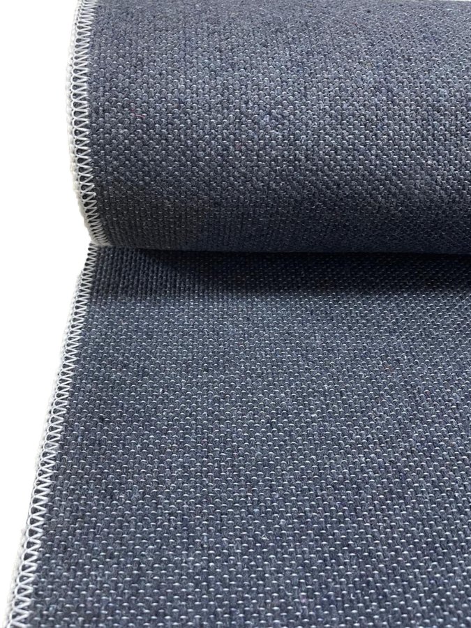 TEPPI Tresse Hall gulvtppe m. striber, rektangulr - multifarvet bomuld og chenille (80x300)