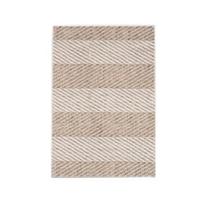 TEPPI Tresse Hall gulvtppe m. striber, rektangulr - multifarvet bomuld og chenille (150x240)