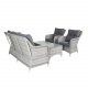 VENTURE DESIGN Vikelund sofa havest m. gr hynder - gr rattan og aluminium