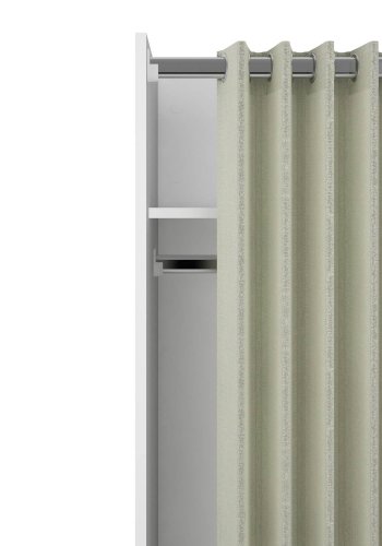 TVILUM Garderobeindsats med forhng - hvid, m. hjul 