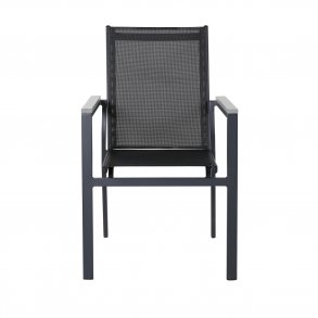 VENTURE DESIGN Parma havestol, m. armln - gr aintwood, sort textilene og aluminium