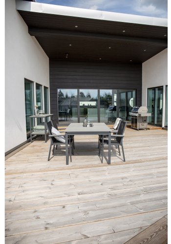 VENTURE DESIGN Parma havestol, m. armln - gr aintwood, sort textilene og aluminium