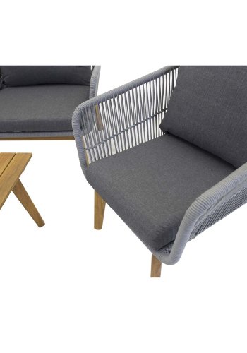 VENTURE DESIGN Chania havest - natur akacietr og gr aluminium 