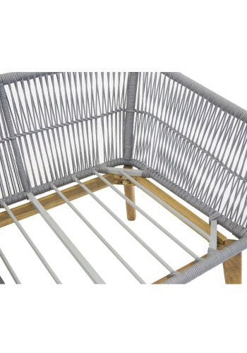 VENTURE DESIGN Chania havest - natur akacietr og gr aluminium 