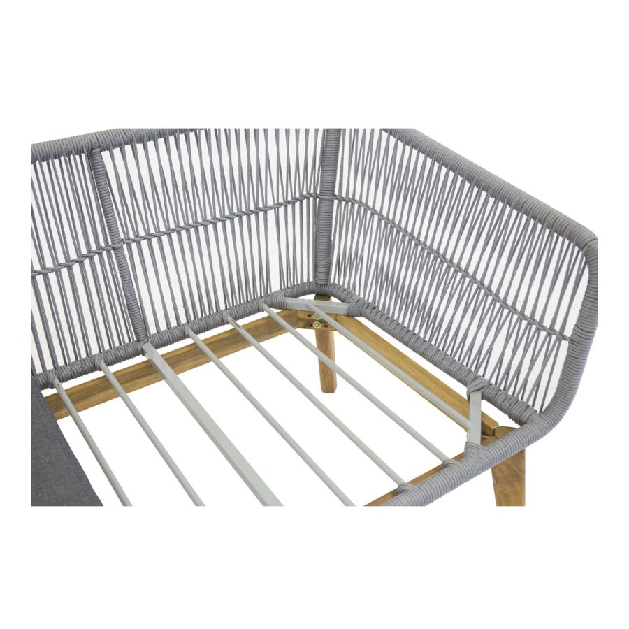 VENTURE DESIGN Chania havest - natur akacietr og gr aluminium 