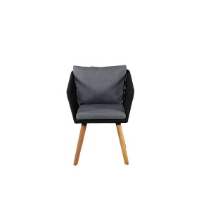 VENTURE DESIGN Chania - Armchair - Acacia/black