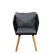 VENTURE DESIGN Chania - Armchair - Acacia/black