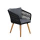 VENTURE DESIGN Chania - Armchair - Acacia/black