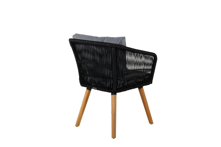VENTURE DESIGN Chania - Armchair - Acacia/black