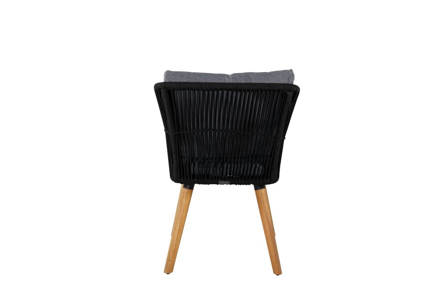 VENTURE DESIGN Chania - Armchair - Acacia/black
