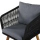 VENTURE DESIGN Chania - Armchair - Acacia/black