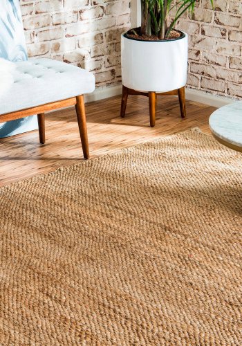 TEPPI 00015A gulvtppe, rektangulr - natur jute (200x290)