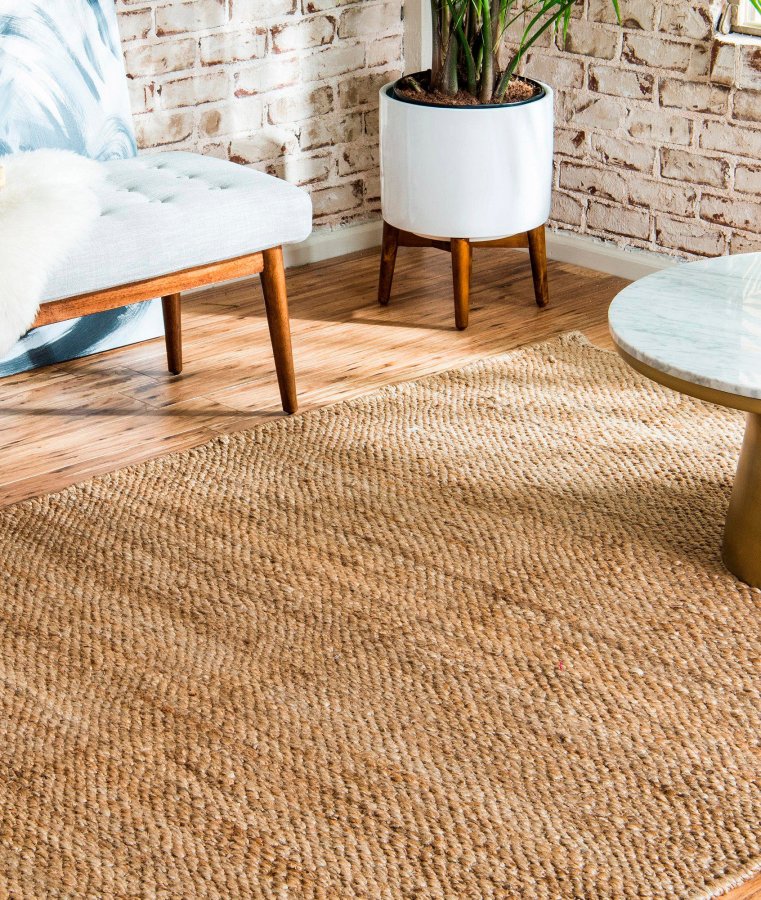 TEPPI 00015A gulvtppe, rektangulr - natur jute (200x290)