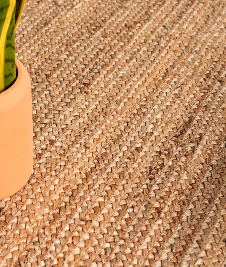 TEPPI 00015A gulvtppe, rektangulr - natur jute (200x290)