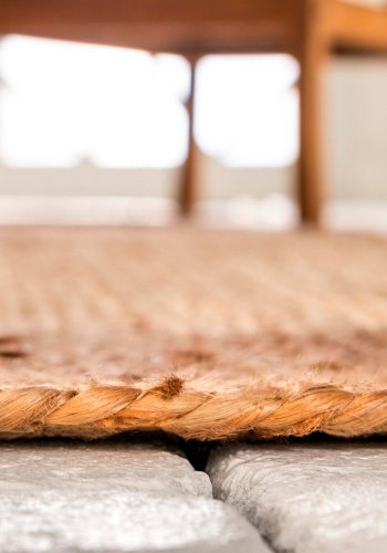 TEPPI 00015A gulvtppe, rektangulr - natur jute (200x290)